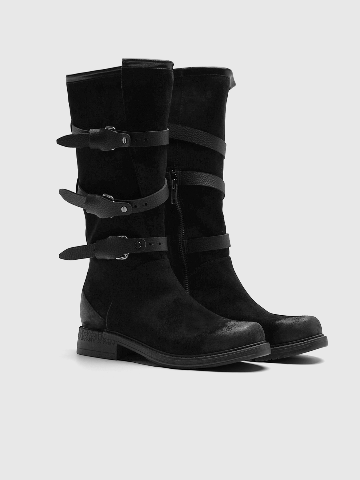 Cihi Vintage Burnished Block-Heel