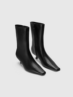 Cihi Oakmoss Side Zip Kitten Heel Boots