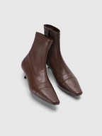 Cihi Vintage Square-Toe Kitten-Heel