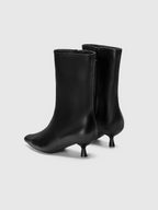 Cihi Oakmoss Side Zip Kitten Heel Boots