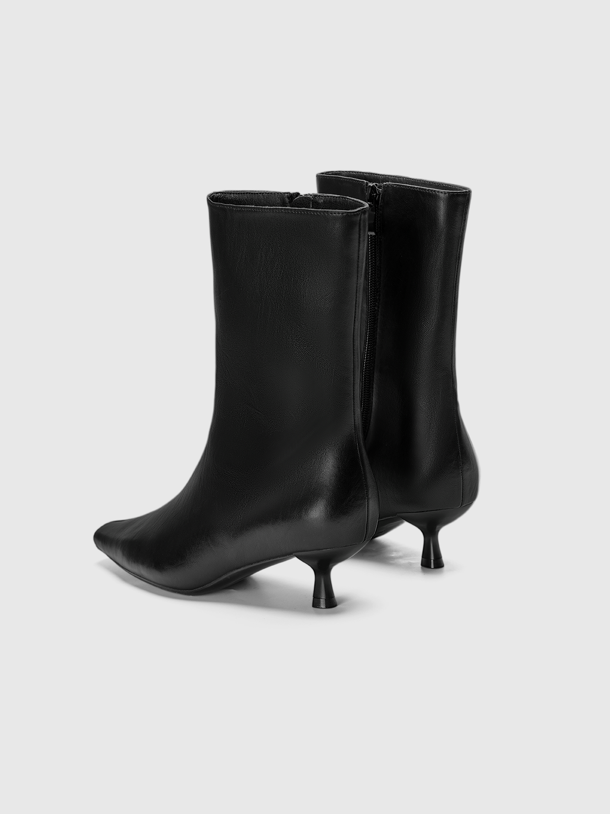Cihi Oakmoss Side Zip Kitten Heel Boots