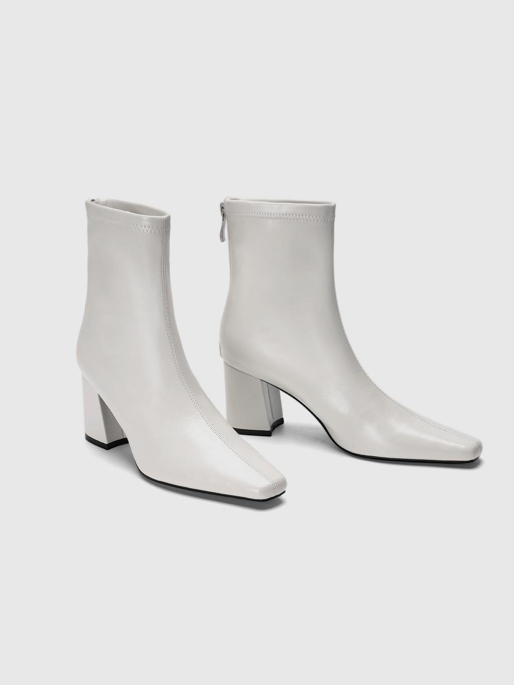 Cihi Sharp Square-Toe Block-Heel