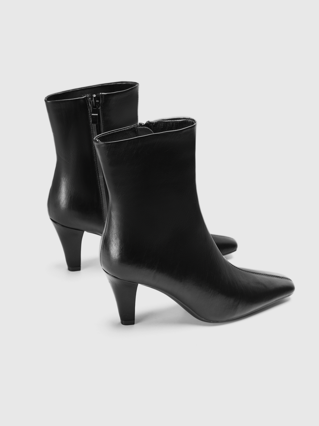 Cihi Minimal Tapered Heel Mid-Calf Boots