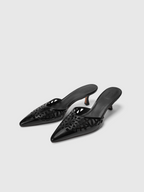 Cihi Architectural Floral Kitten-Heel
