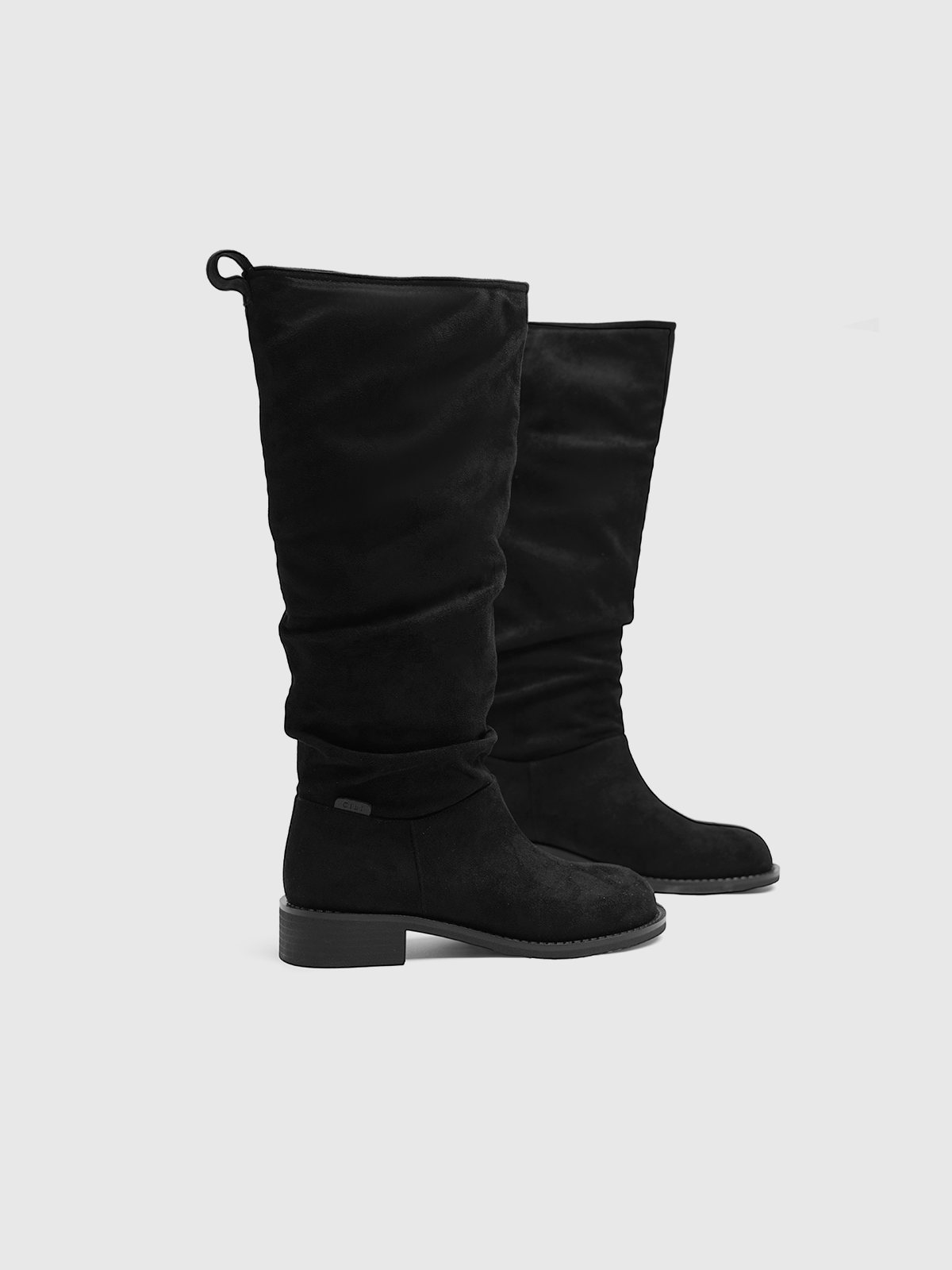 Cihi Fjaka Ruched Suede Round Toe Boots