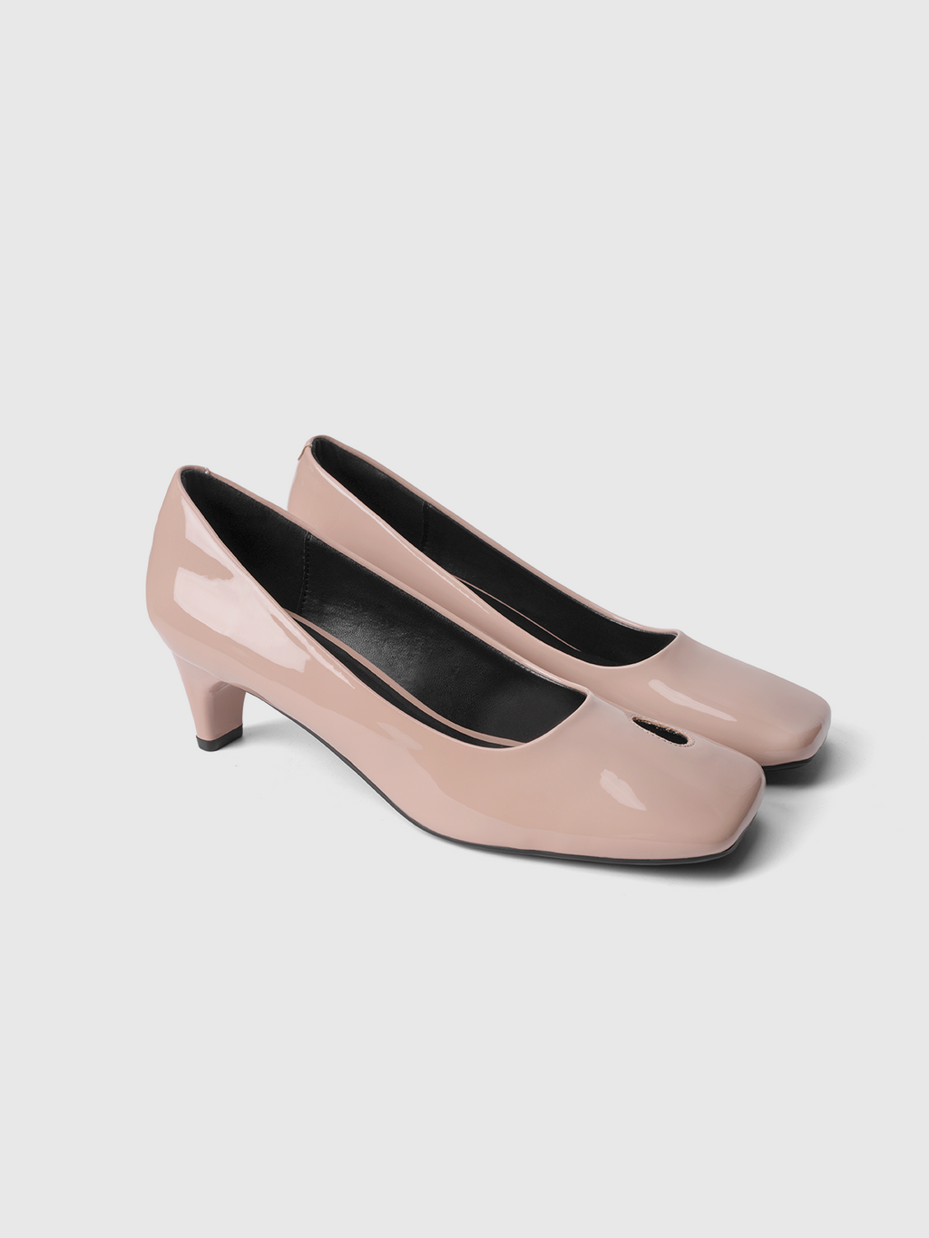 Cihi Elegant Square-Toe Kitten-Heel