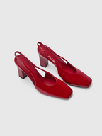 Cihi Elegant Square-Toe Open-Back