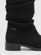 Cihi Fjaka Ruched Suede Round Toe Boots