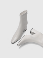 Cihi Sharp Square-Toe Block-Heel