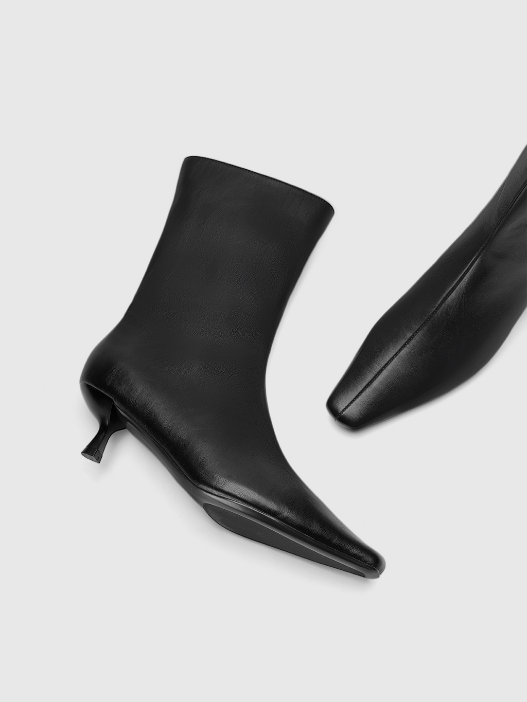 Cihi Oakmoss Side Zip Kitten Heel Boots