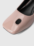 Cihi Elegant Square-Toe Kitten-Heel