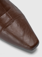 Cihi Vintage Square-Toe Kitten-Heel