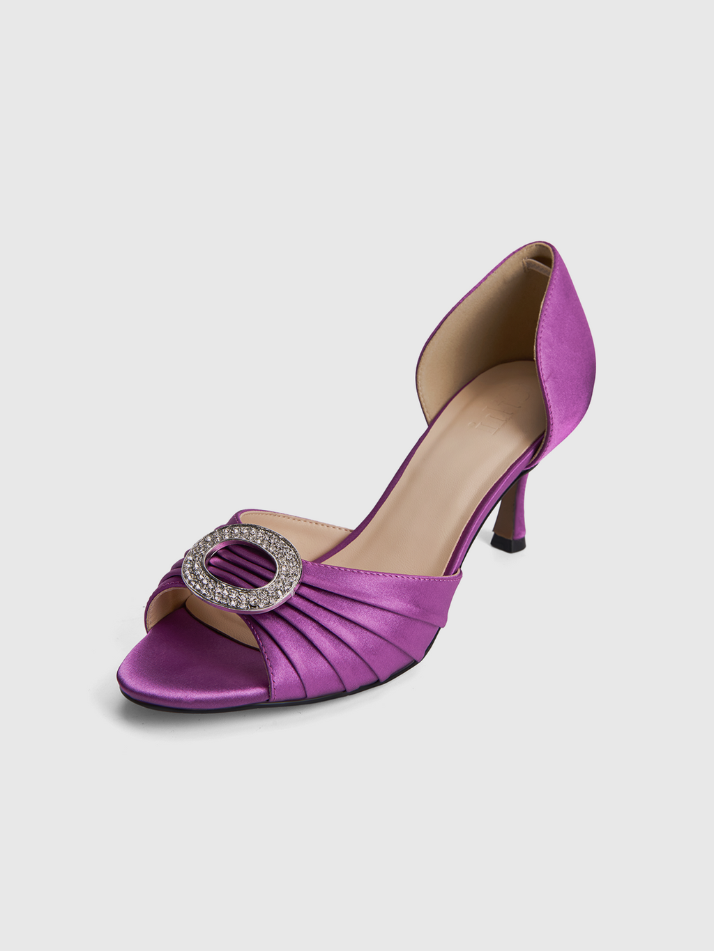 Cihi Elegant Ruched Open-Toe