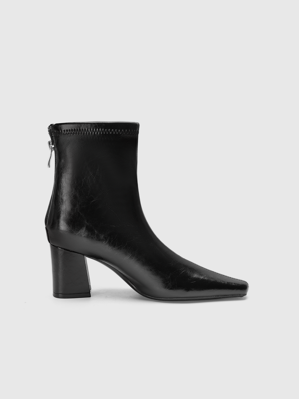 Cihi Sharp Square-Toe Block-Heel