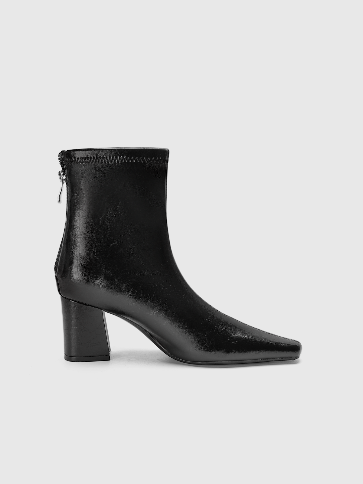 Cihi Sharp Square-Toe Block-Heel