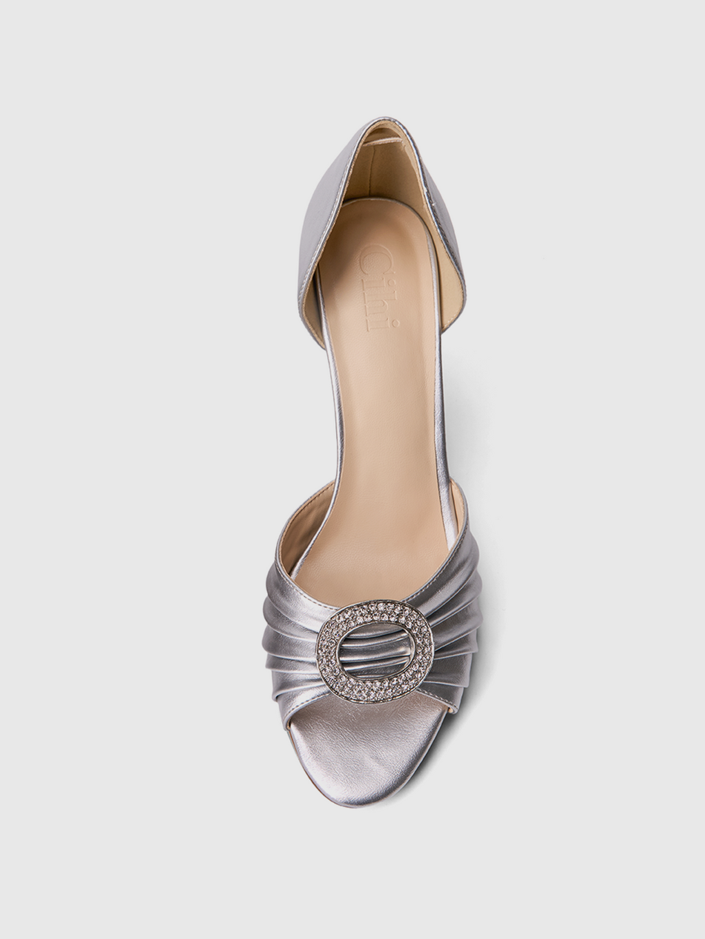 Cihi Elegant Ruched Open-Toe