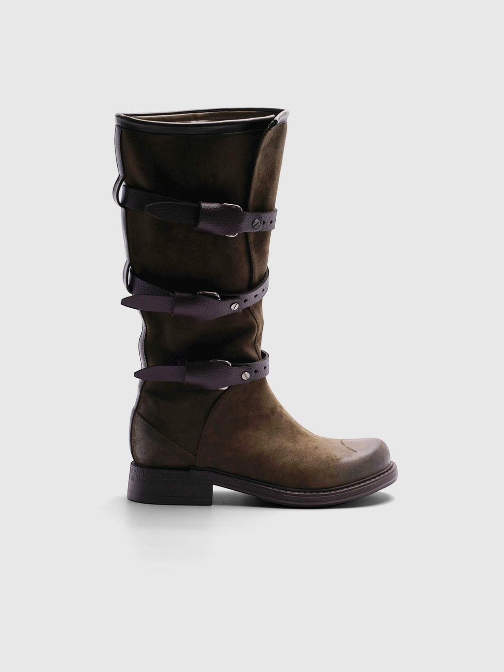Cihi Vintage Burnished Block-Heel