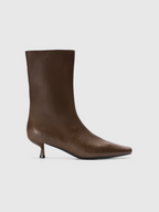 Cihi Oakmoss Side Zip Kitten Heel Boots