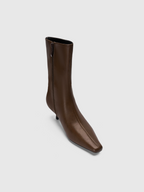 Cihi Oakmoss Side Zip Kitten Heel Boots