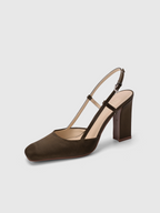 Cihi Elegant Stitched Block-Heel