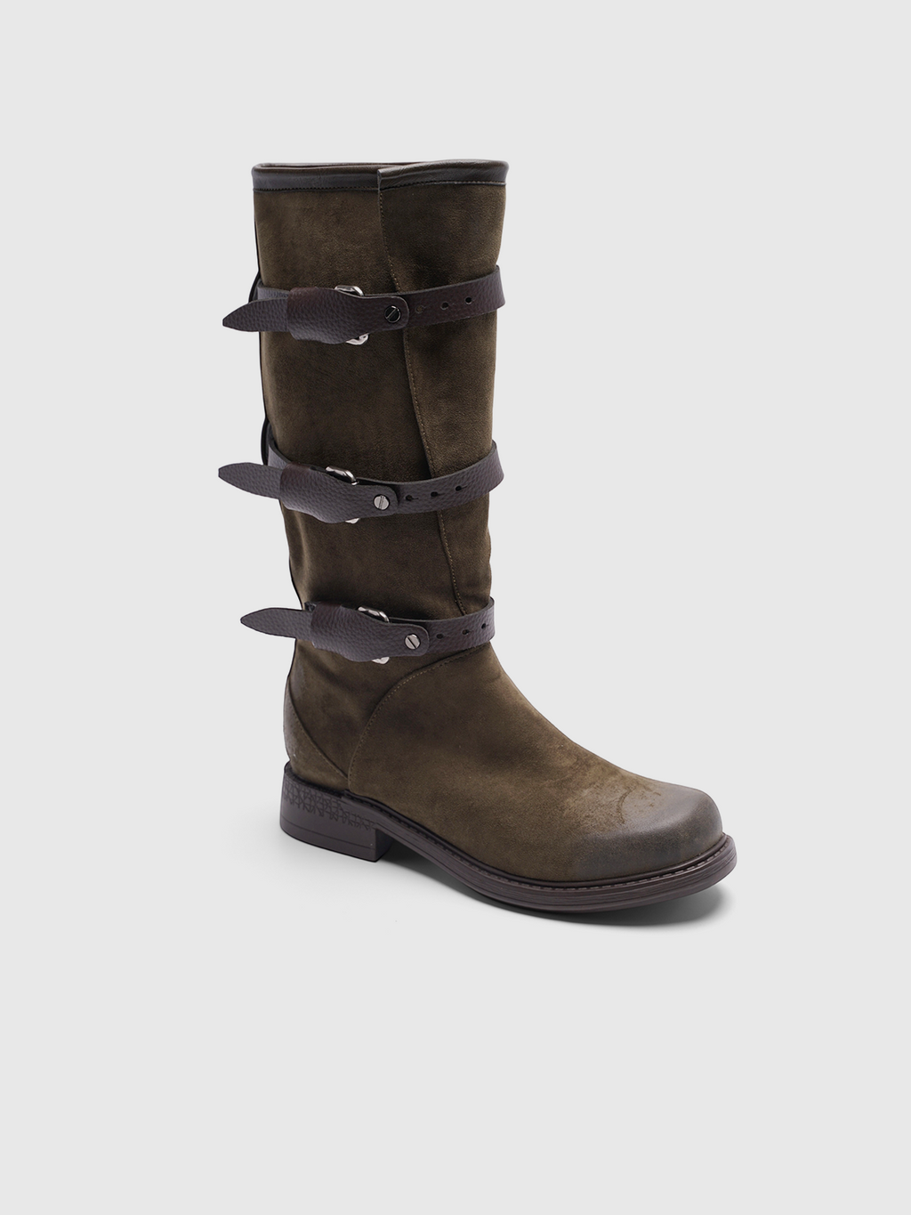Cihi Vintage Burnished Block-Heel