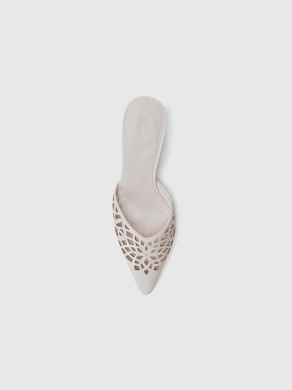 Cihi Architectural Floral Kitten-Heel