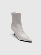 Cihi Textured Pointed Stiletto Ankle Boots