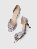 Cihi Elegant Ruched Open-Toe