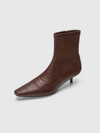Cihi Vintage Square-Toe Kitten-Heel
