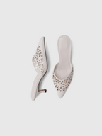 Cihi Architectural Floral Kitten-Heel