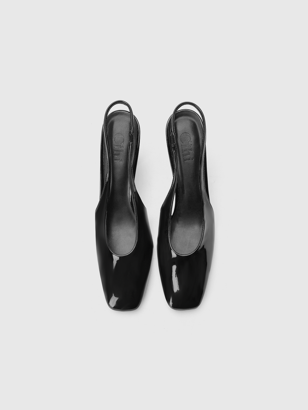 Cihi Elegant Square-Toe Open-Back