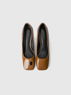 Cihi Elegant Square-Toe Kitten-Heel