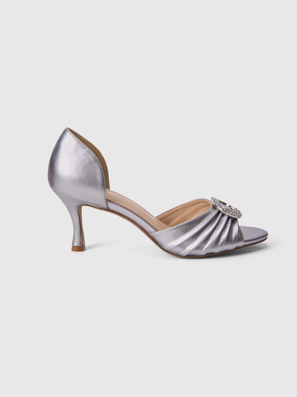Cihi Elegant Ruched Open-Toe