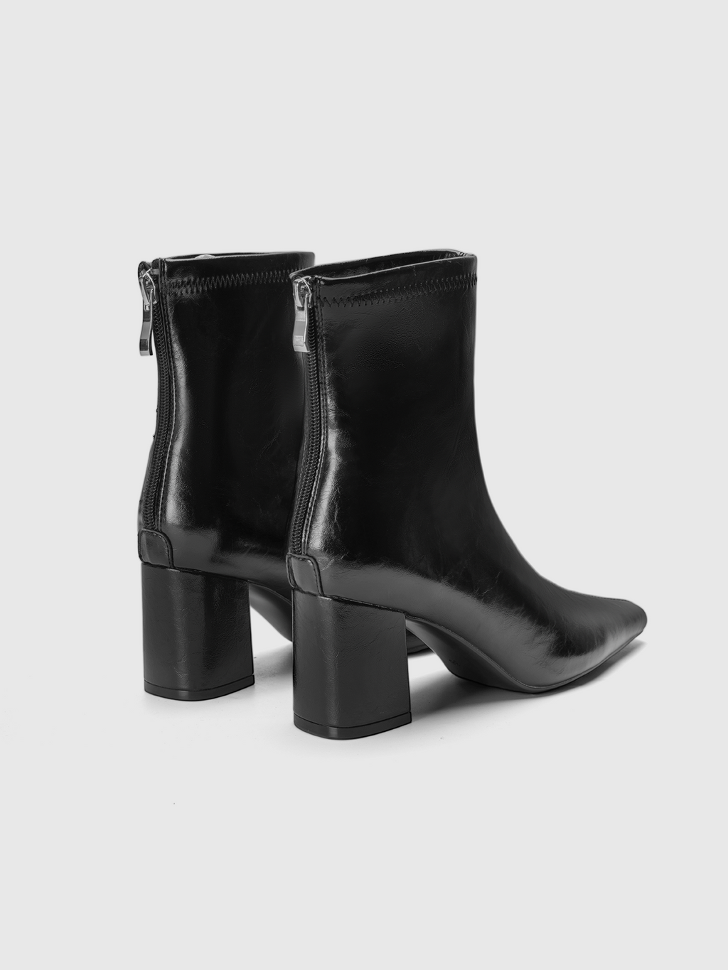 Cihi Sharp Square-Toe Block-Heel
