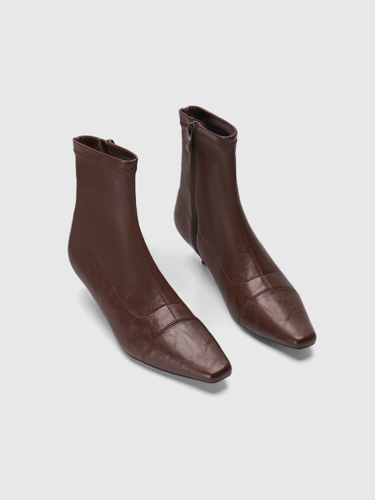 Cihi Vintage Square-Toe Kitten-Heel