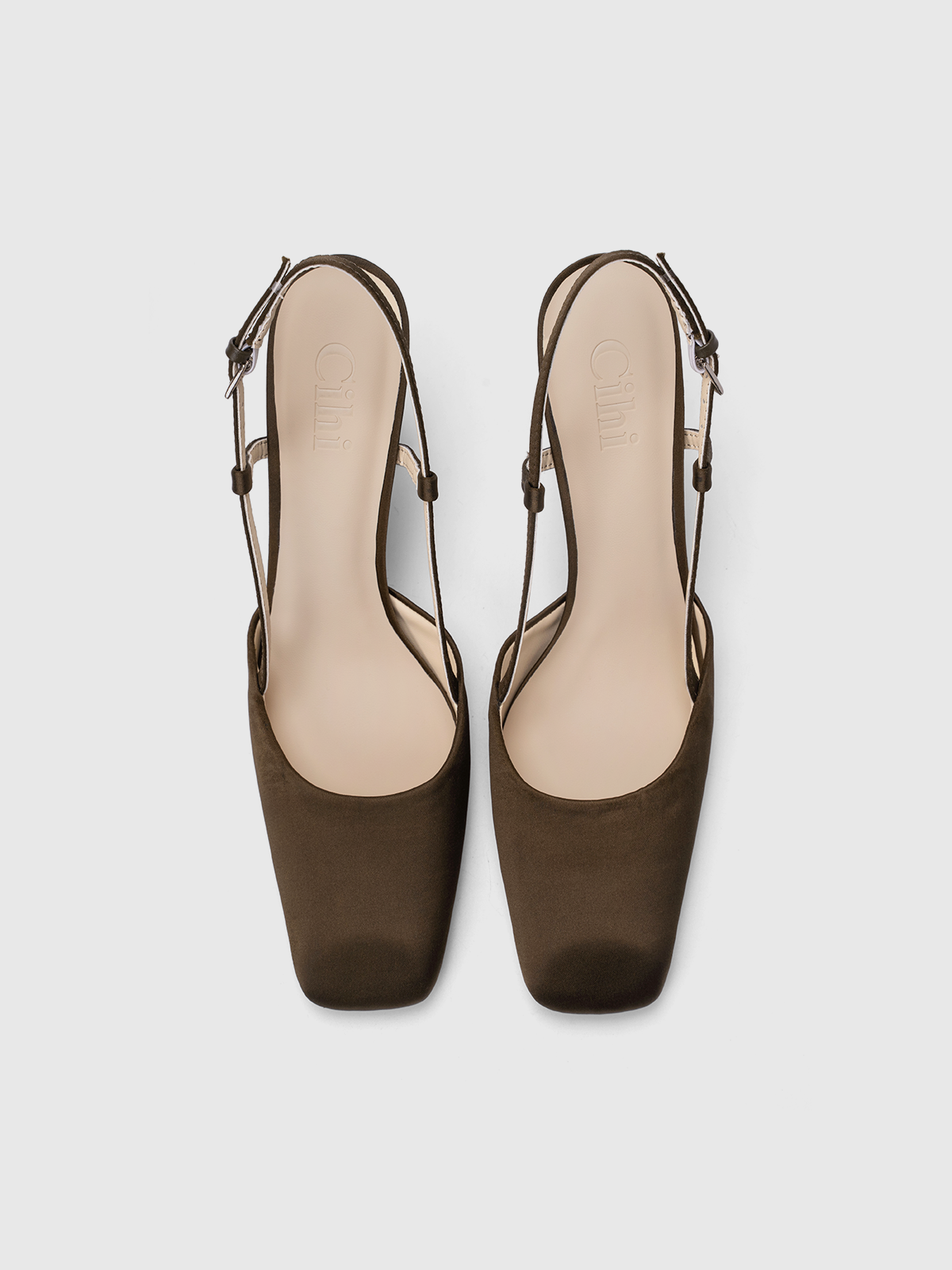 Cihi Elegant Stitched Block-Heel