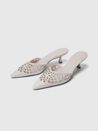 Cihi Architectural Floral Kitten-Heel