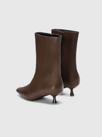 Cihi Oakmoss Side Zip Kitten Heel Boots