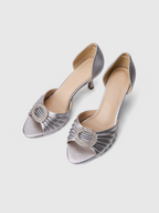 Cihi Elegant Ruched Open-Toe