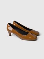 Cihi Elegant Square-Toe Kitten-Heel