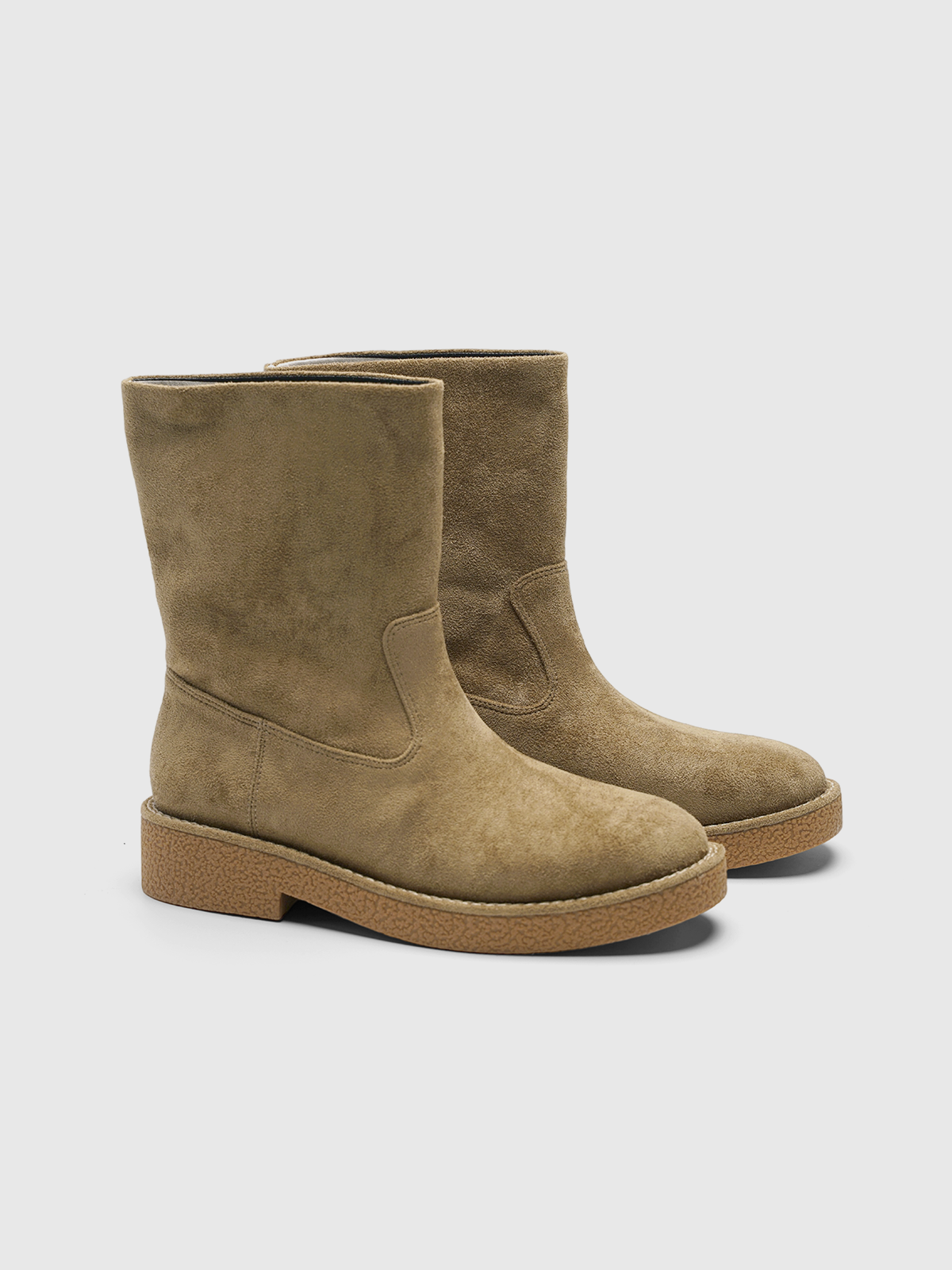Cihi Estrella Suede Stripe Foldable Ankle Boots